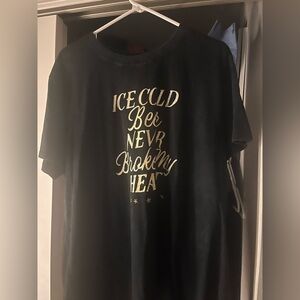 Black “Beer Never Broke My Heart” T-shirt
